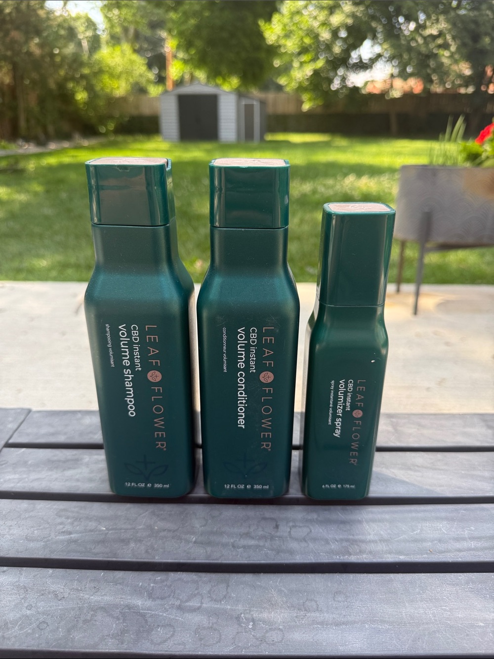NEW - LEAF & FLOWER C-B-D hair product set